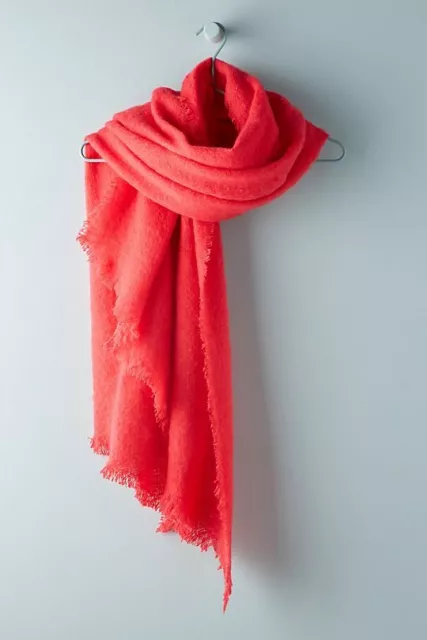 Anthropologie Joyeux Boucle Scarf Pink New