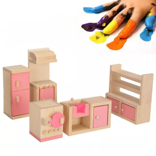 Toy Dollhouse Furniture Wooden Dollhouse Miniature Furniture Mini Furniture