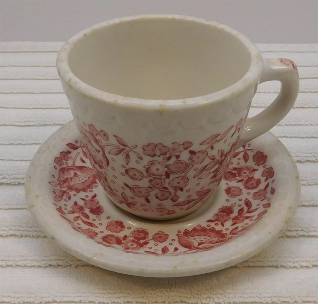Kansas City Southern Railroad China Coffee Cup & Saucer in the Roxbury Pattern