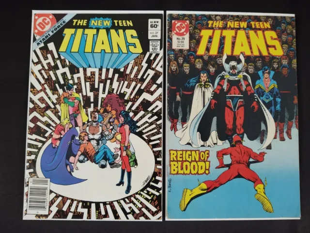 New Teen Titans 2 Comic Lot #27 w/ Atari Force Preview VF- 2nd Series #29 VG/FN
