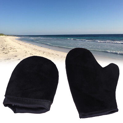 2 juegos de guantes autobronceados de doble cara para el cuidado de la piel guante popular terciopelo'$g