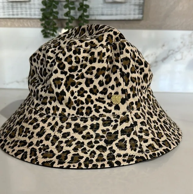 Vince Camuto Reversible Leopard/Black Bucket Hat