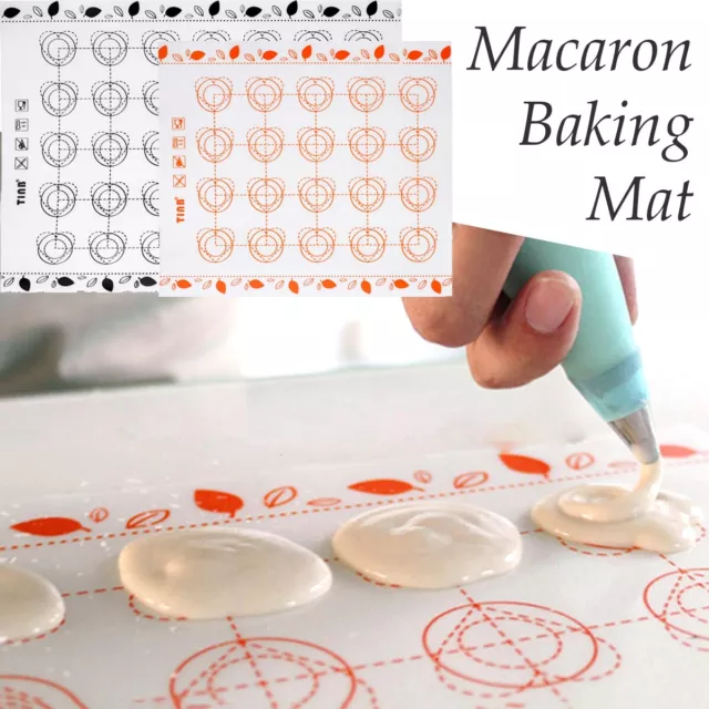 Silicone Home Rolling Dough Pad Pastry Sheet Macaron Baking Mat Cake Tools