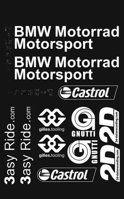 FE BMW S1000RR Sponsor kit Decals Stickers BMW Belly pan adesivi aufkleber 3