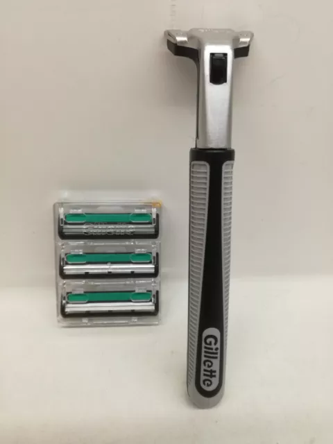 Gillette Contur Rasoir Ensemble Complet + 3 Lames de Rasoir