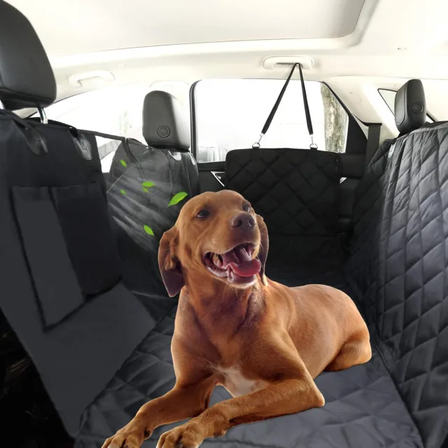 Fundas de asiento para perros 100 % impermeables para asientos de automóvil con cremallera de ventana de malla