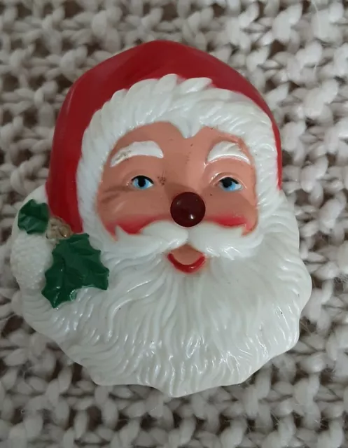 Santa pin with light up nose hotsell