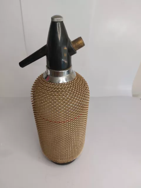 Soda Syphon Retro - Made In Czechoslovakia. Wire Mesh.