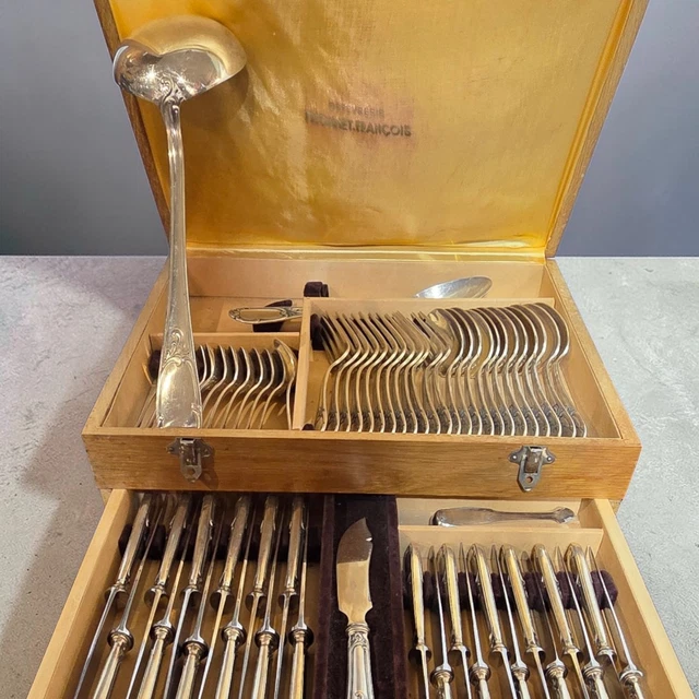 Ménagère Complète 88 Pièces En Métal Argenté - Fabrication Française