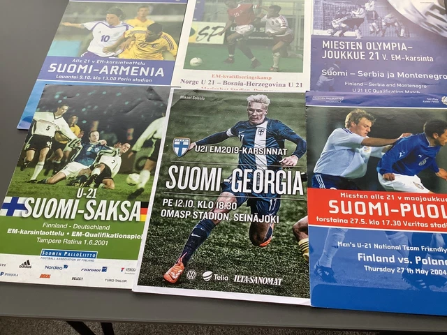 6 X FINLAND Under-21 Home International Football Programmes £2.23 ...