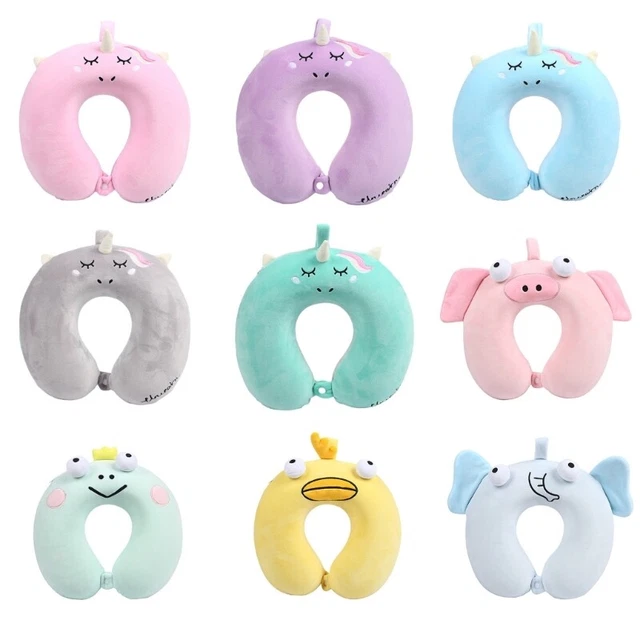 Memory Foam Ushaped Neck Support Pillow Portable Travel Pillow for Kids