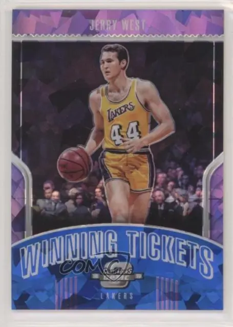 2018 Contenders Optic Winning Tickets Prizms Blue Cracked Ice Jerry West #4 HOF