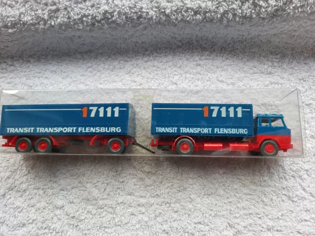 Wiking HO : LKW "Transit Transp. Flensburg/17111" HANOMAG-HENSCHEL ! - NEUw./OVP