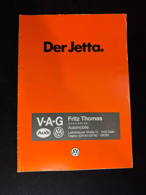 VW Volkswagen AG A2 MK2 8V Der Jetta Dealer Sales Brochure Catalog (German)