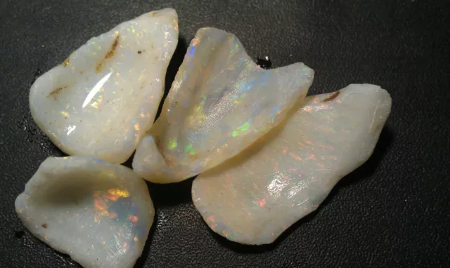 Coober Pedy Genuine rough opal skin shell's  30 carats grey