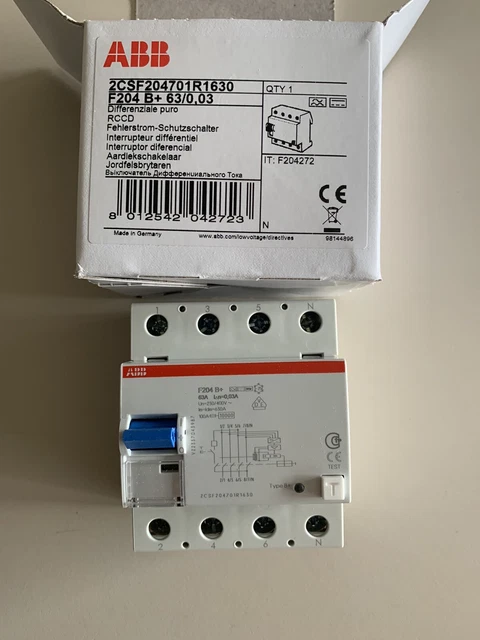 ABB F204 B-63/0.03 FI-Schutzschalter (2CSF204568R1630)