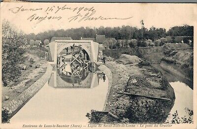 CPA/dep... 39/vicinity of lons le saunier lines of saint jean bridge gravel