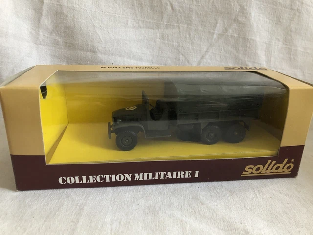 SOLIDO MILITAIRE WW2 camion GMC CCKW 353 6x6 MAXON MOUNT + remorque à 2 essieux EUR 55,20 - FR