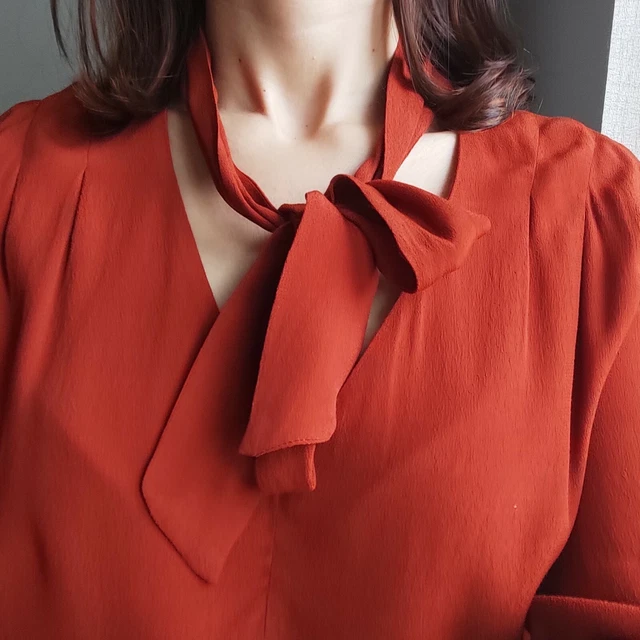 Camicia Donna con fiocco nuova con etichetta
