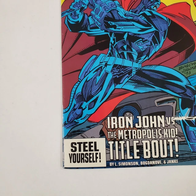 Superman The Man of Steel #23 Reign of the Superman Die Cut DC Comic Book 1993 3