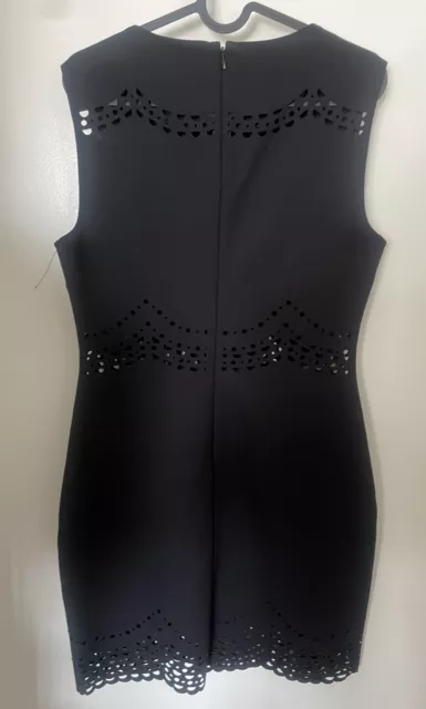 New Elizabeth & James Merna Black Womens Sleeveless Mini Dress Sz 6 3