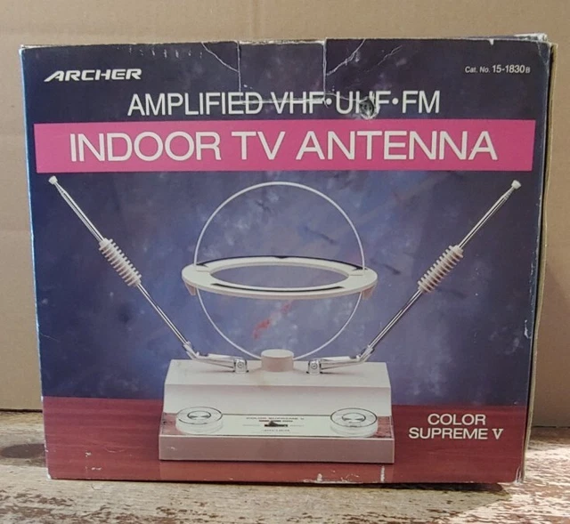VINTAGE RADIO SHACK ARCHER Amplified VHFUHFFM Indoor Antenna Color