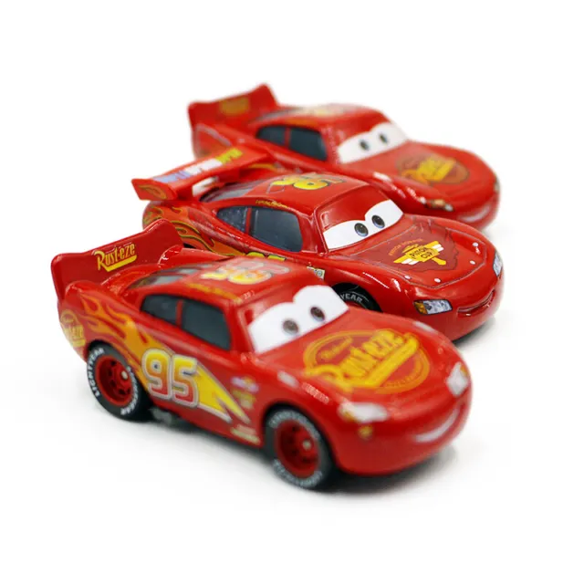 Disney Pixar Cars Lightning McQueen Set 1:55 Diecast Model Car Toy Loose Gift