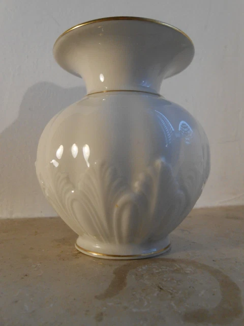 Spannende Rosenthal Vase Weiss Alt Bild