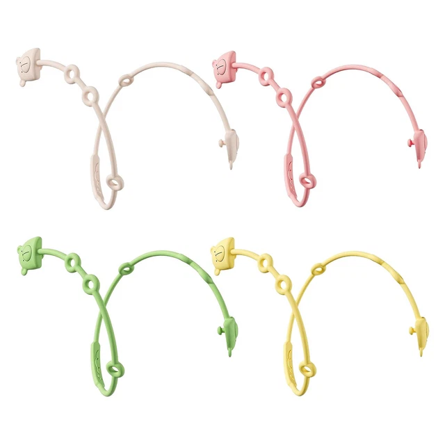 Silicone Teether Pacifier Chain Preschool Dental Glue Anti Loss Chain For Baby