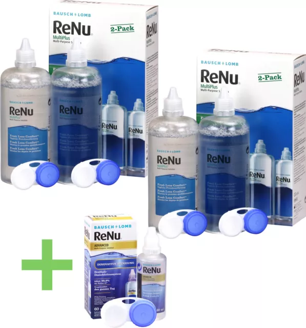 ReNu MultiPlus Sparpack (4x 360ml) für weiche Kontaktlinsen (1l=29,16€)