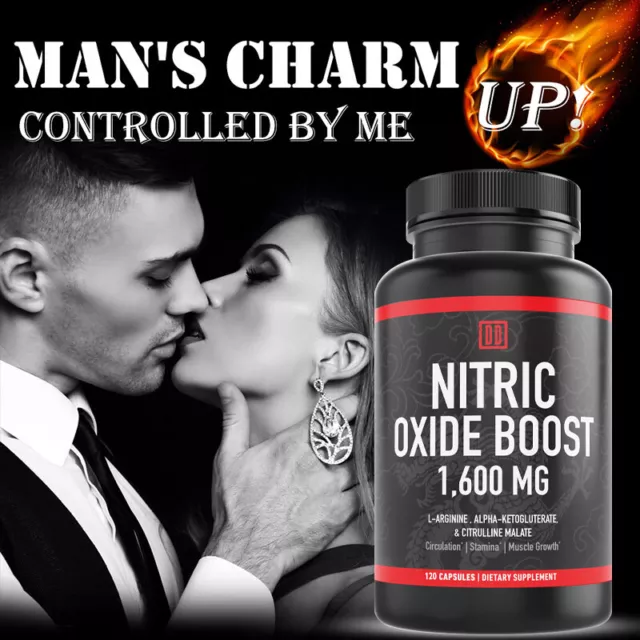 NITRIC OXIDE BOOST- Increases Libido,Energy and Endurance,Muscle Growth Recovery