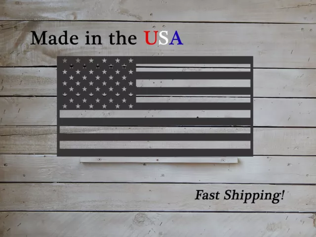 American Flag, 4 Sizes, Metal Flag, Indoor/Outdoor Old Glory, Patriotic- S1263