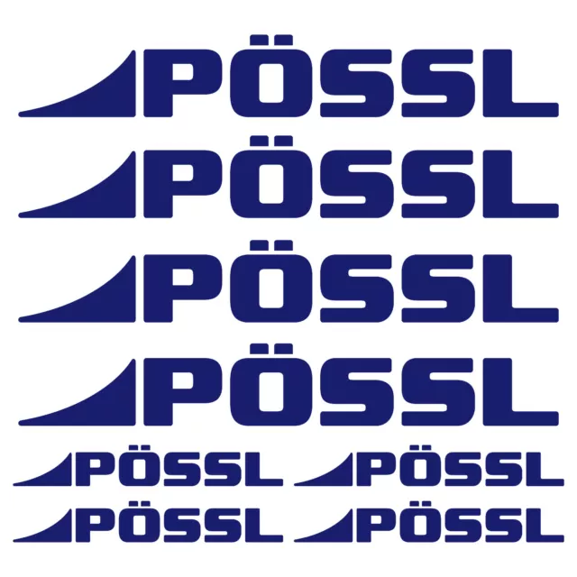 PÖSSL aufkleber sticker wohnmobil camper wohnwagen caravan 8 Stücke Pieces