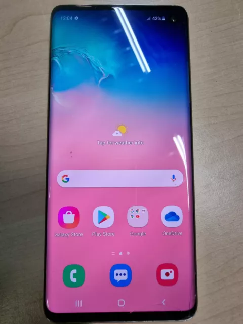 Working Samsung Galaxy S10 128GB Unlocked | Screen Cracked | 1010