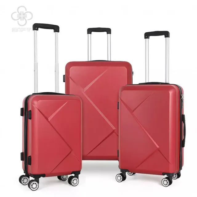 Luggage 3Piece Set Hardside Travel Suitcase Business Trolley w/Spinner Wheel&TSA