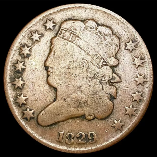 1829 Clasic Head Half Cent