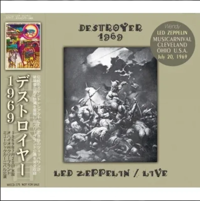 LED ZEPPELIN DESTROYER 1969 LIVE (CD) Japanese Musicarnival From