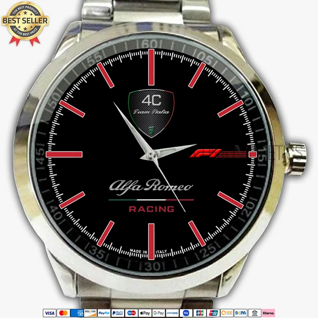 Alfa Romeo Racing F1 Logo AR11 Quartz Watch Stainless Steel Wristwatches