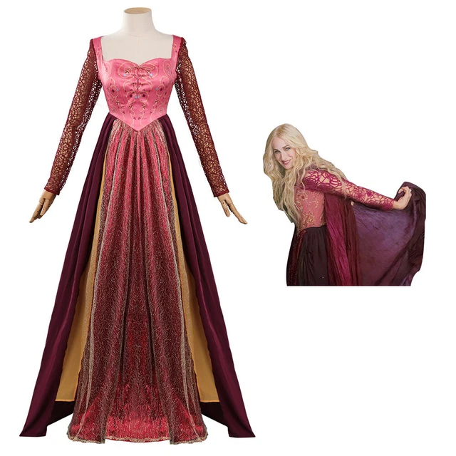 KIDS HOCUS POCUS 2 Sarah Sanderson Cosplay Costume Girls Dress