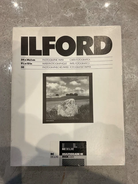 Ilford Multigrade Iv Papel Blanco y Negro Fibra | Velocidad de la