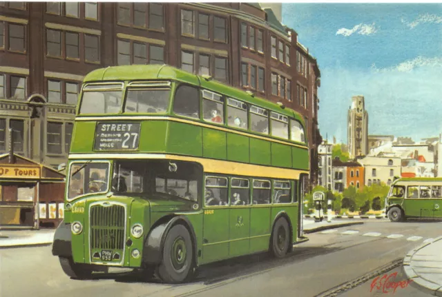 Old Bus  Postcard Bristol Tramways Large Size Unused  Very Good Mint