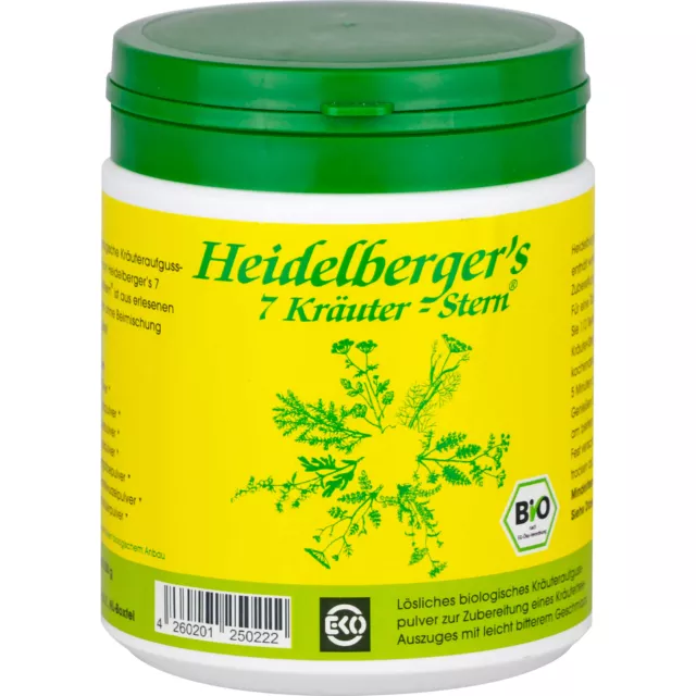 Heidelberger's 7 Kräuter-Stern Bio Teepulver, 250 g Tee 6127167