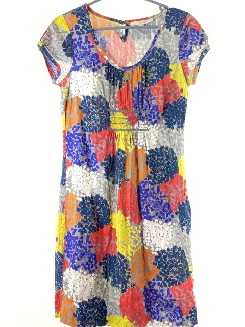 Boden - Multicoloured - Floral - Summer - Cotton - Shift Dress - Size 12