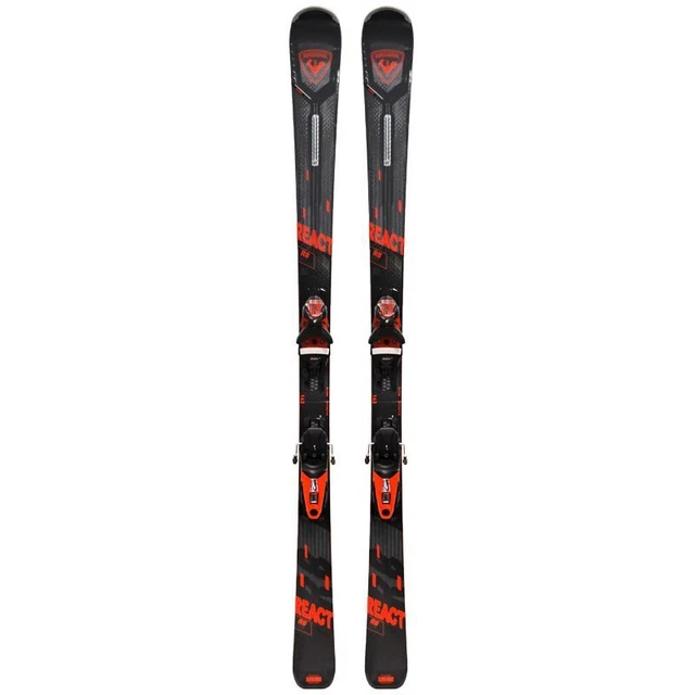 Rossignol Skifahren Herren React 8 + Bindungen NX 12 Konect GW B80 Black Hot Rot