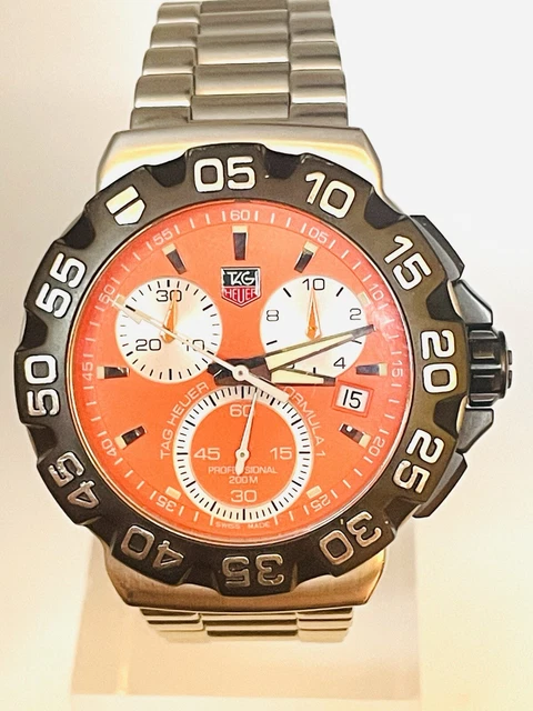 TAG HEUER FORMULA 1 CAH1113 44.5mm Chronograph Dial - Almost Mint 