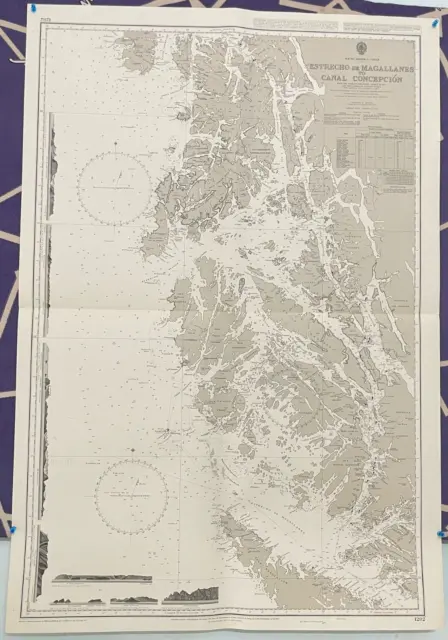 Admiralty 1282 ESTRECHO DE MAGALLANES TO CANAL CONCEPCION Map Chart Maritime