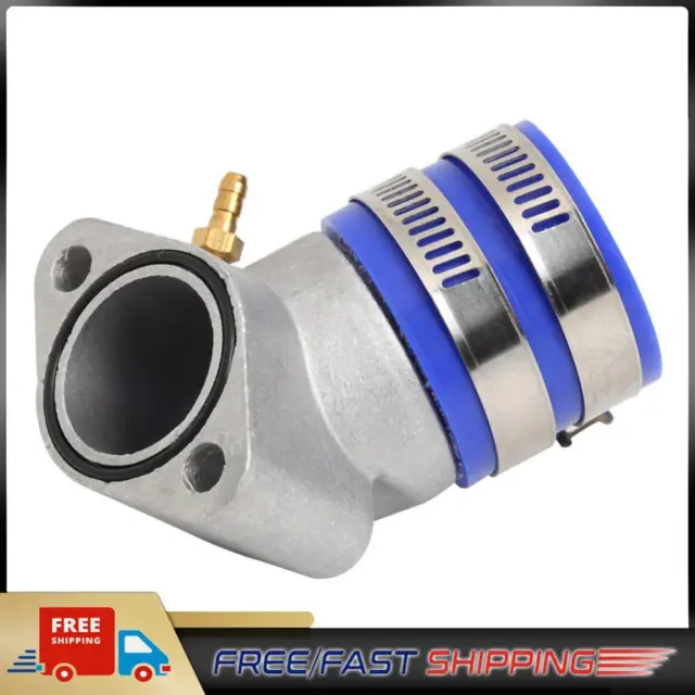 Aluminum Carburetor Frosted Intake Pipe Adapter Manifold Interface Boot for ATV