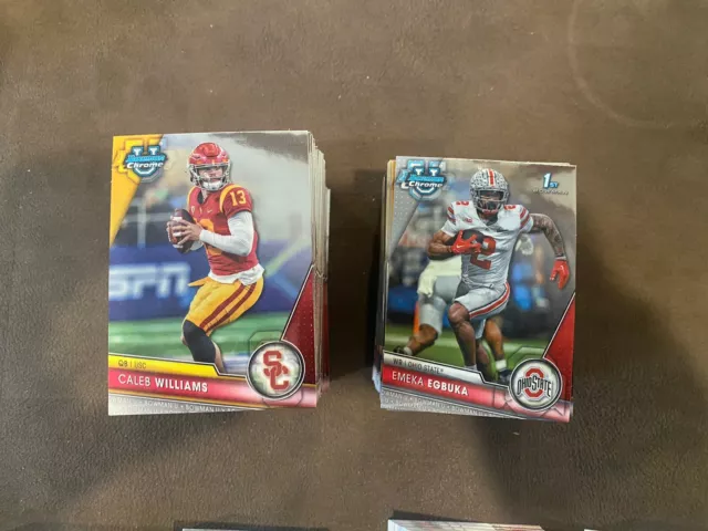 2023 ​Bowman Chrome University Football Chrome #1-200 You Pick Complete Your Set