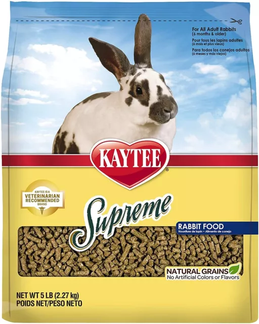 Kaytee Supreme comida para conejos 5 libras - paquete de 2