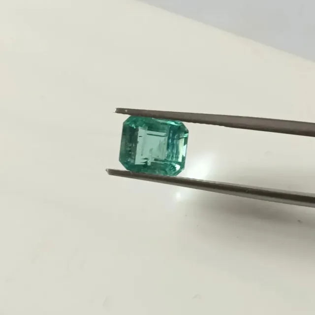 2.39 Cts Natural Emerald Octagon Cut Fine Luster Earth Mined Faceted Gemstone
